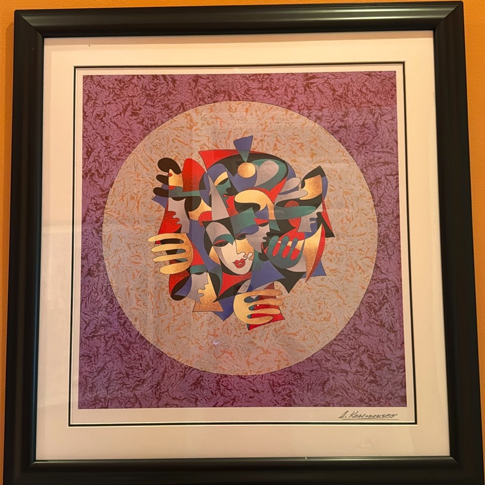 Anatole Krasnyansky Original Music Circle Signed Framed Certificate/authenticity
